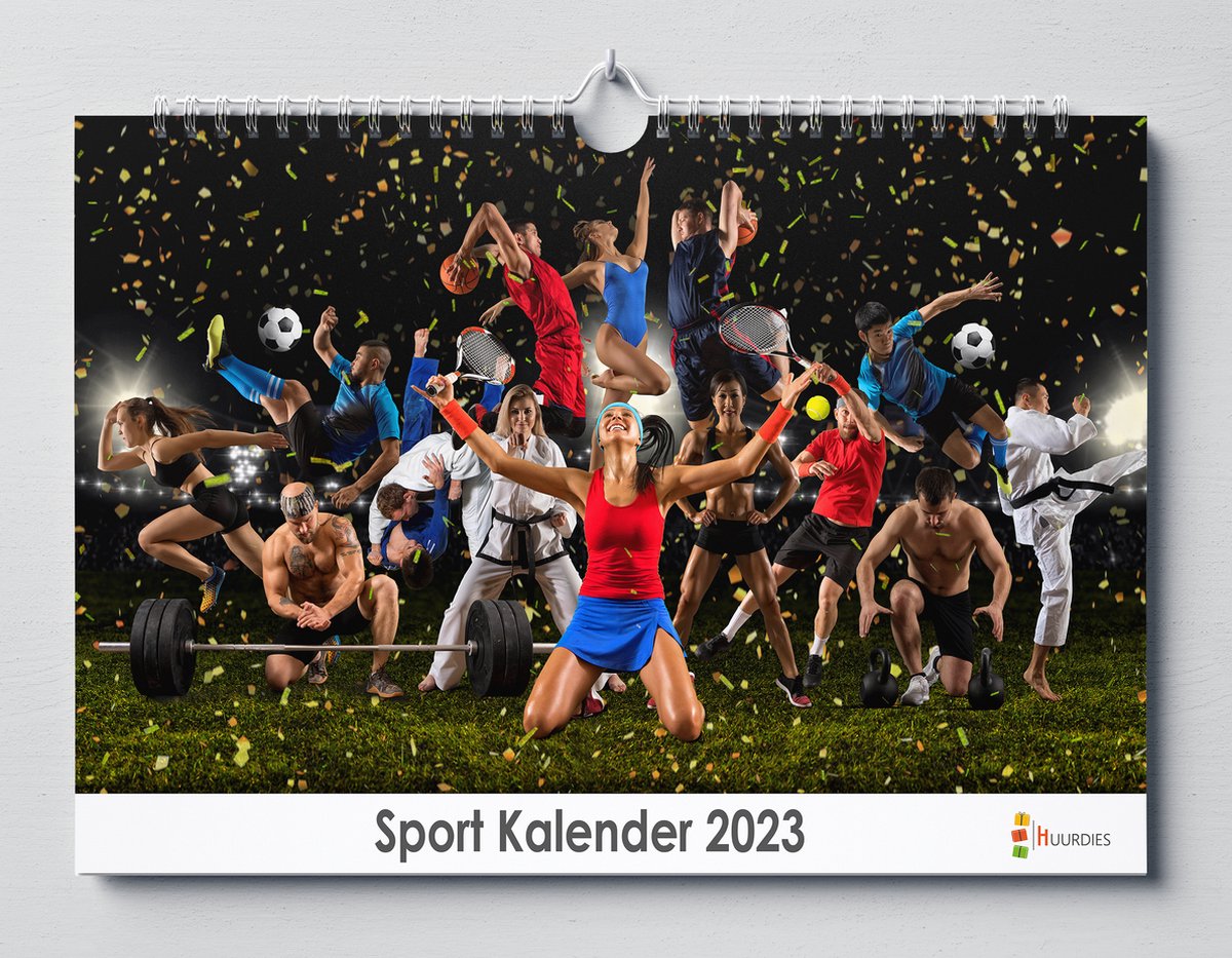 Sport kalender 2023 | 35x24 cm | jaarkalender 2023 | Wandkalender 2023
