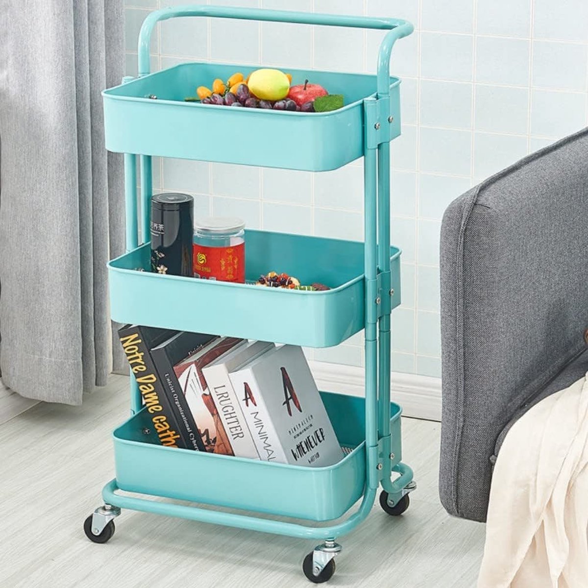 Serveerwagen - Keukentrolley - Op wieltjes – Duurzaam – Kitchen trolley – Serving trolley