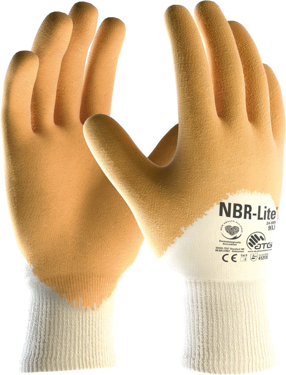 ATG werkhandschoenen - tuinhandschoenen - 12 paar mt 10/XL waterdicht