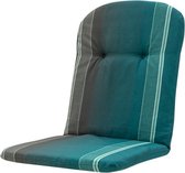 Madison - Coussin Chaise De Jardin - Tub High - Stef Sea Blue - 45x96cm - Blauw