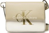 Calvin Klein Sculpted Boxy Crossbody Wheat Fields / White