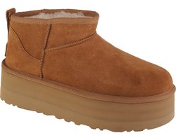 foto van UGG CLASSIC ULTRA MINI PLATFORM W - Gevoerde laarzenSnowbootsDames laarzen - Kleur: Cognac - Maat: 37