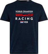 T-shirt kinderen World Champion 2022 | Max Verstappen / Red Bull Racing / Formule 1 Fan | Wereldkampioen | Navy | maat 68