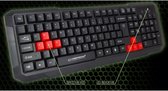 Esperanza EGK102R USB Gaming toetsenbord Zwart rood EGK102R