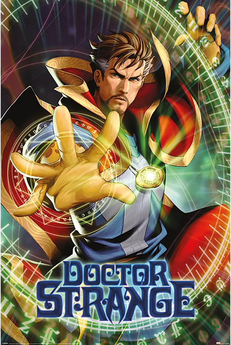 Posterpoint Doctor Strange poster - Marvel - Comic - magiër - Sorcerer Supreme - Thor - 61 x 91.5 cm multi