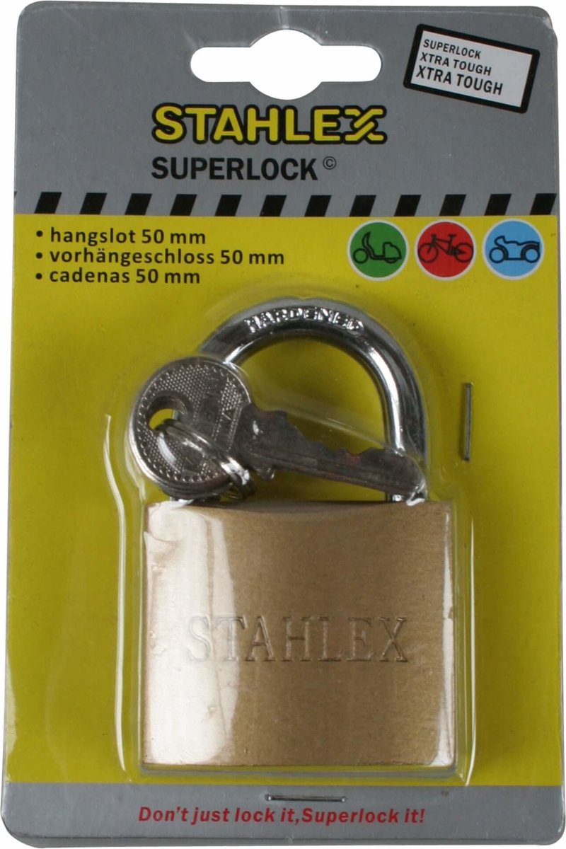 Stahlex Hangslot - Inclusief 3 sleutels - Ø 50 mm - Superlock
