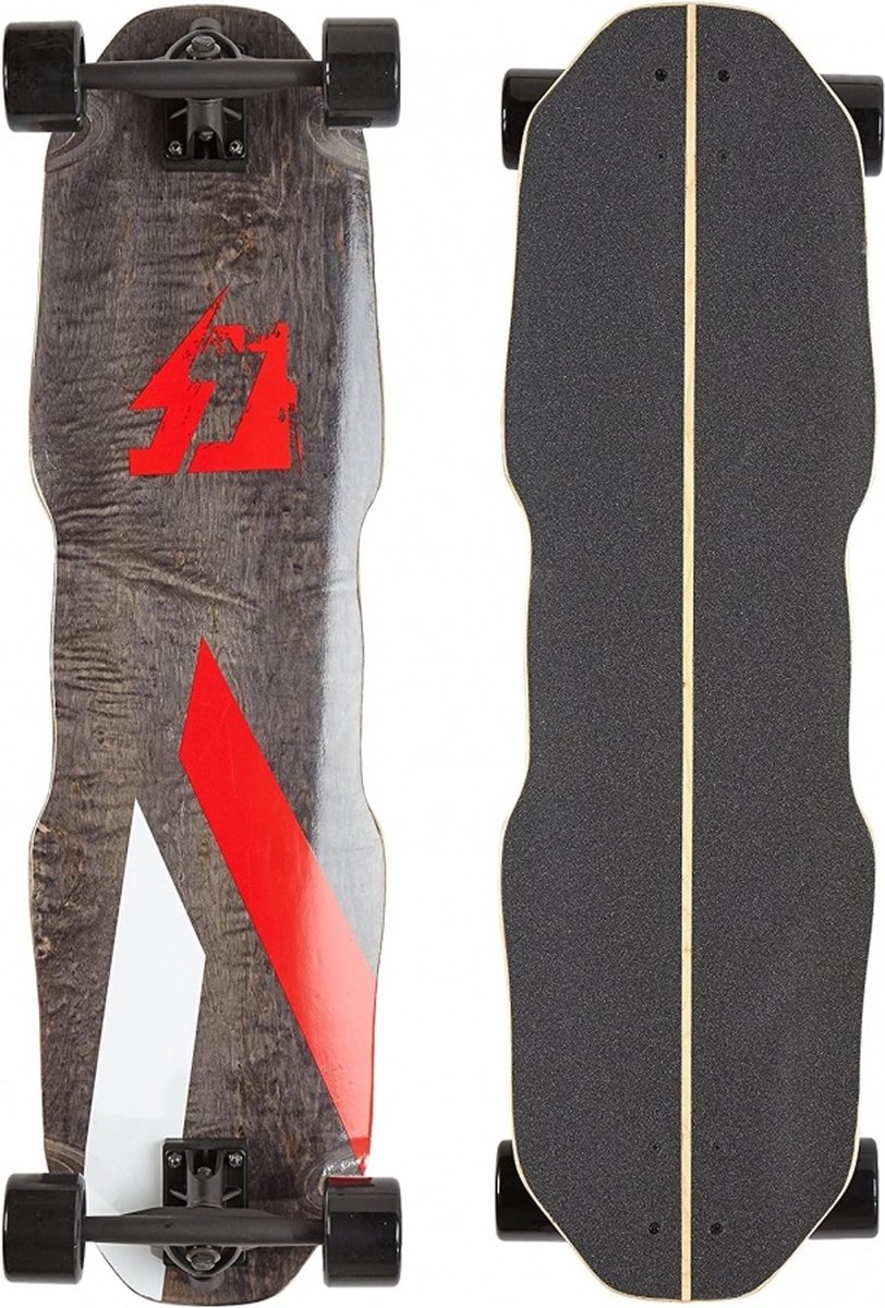 Curb Freeride Longboard Zwart