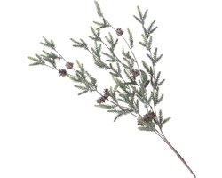 Tak - Dennenappels - Decoratie - 70x16cm - Groen - Kunststof