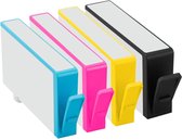 Geschikt voor HP 364XL inktcartridges - Multipack 4 kleuren - HP Photosmart 5510 - 5515 - 5520 - 5522 - 5524 - 5525 - 6510 - 6520 - 6525 - 7510 - 7520 - B110 - B210 - B8550 - C5380 - C6380 - D5460