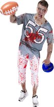 FUNIDELIA Zombie Rugby Speler Kostuum Voor voor mannen - Maat: XL - Blauw