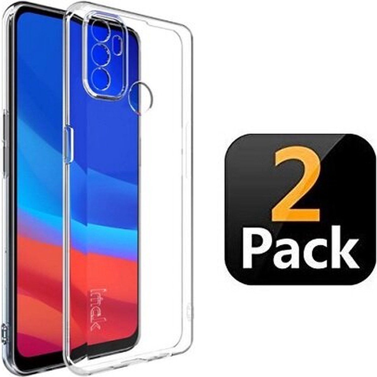 Oppo A53 Hoesje Siliconen TPU Transparant 2x