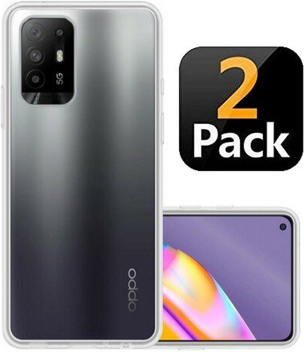 Oppo A94 5G Hoesje Siliconen TPU Transparant 2x