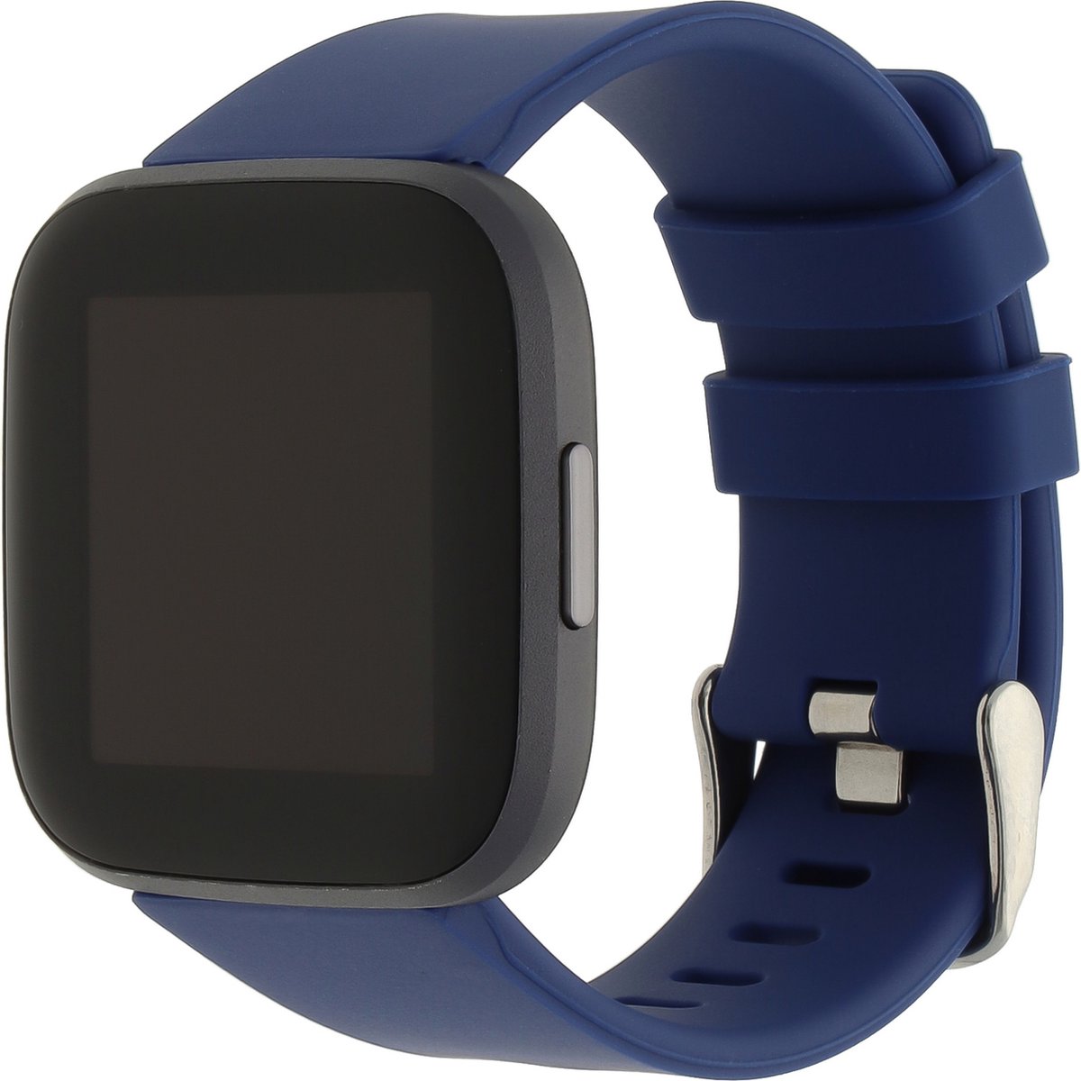 123watches sport band - donkerblauw - SM - Geschikt voor Fitbit Versa 1 & 2 / Lite