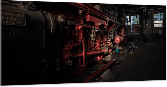 WallClassics - Verre Acrylique - Train Unit in Factory - 200x100 cm Photo sur Verre Acrylique (Avec Système d'accrochage)