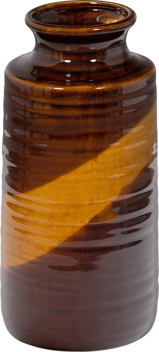 Decennia Vaas - Keramiek - Curry - 30x14x14