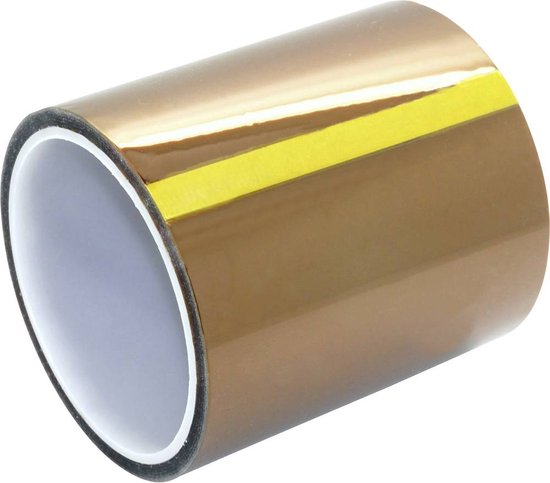 Kapton tape / Hittebestendig polyimide tape 50mm x 28m - Bits & Parts Kapton tape / Hittebestendig polyimide tape 50mm x 28m - Bits & Parts