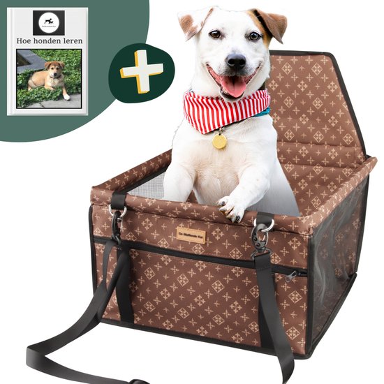 Luxe Autostoel Hond – Opvouwbare Hondenmand Auto – Reisbench Hond – Automand hond -Hondenstoel Designer - De Blaffende Kat