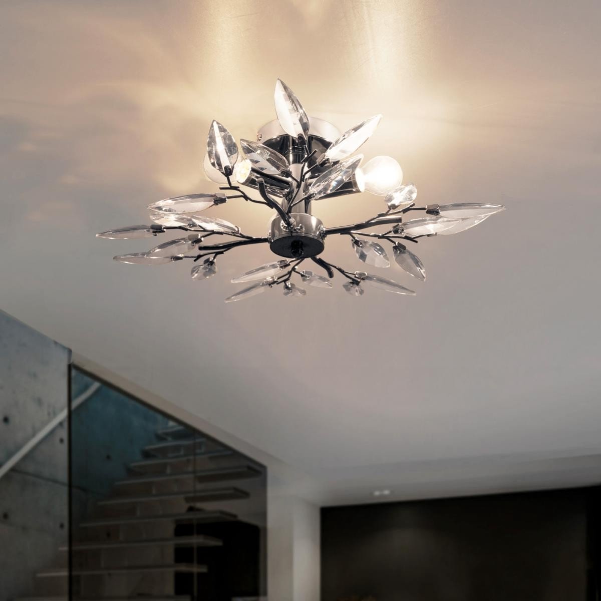 Design plafondlamp Zinara 3-staps dimbaar - zwart