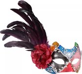 Masque vénitien - masque vénitien - Harlekijn à plume -