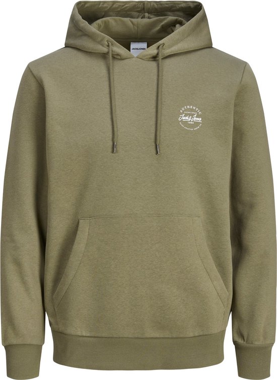 Jack & Jones Men's Jjpeter Hooded Sweatshirt - Rubber Print, Soft Interior, Normal Fit