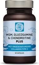 MSMGC Plus - 60 Capsules - Krachtige formule met MSM, Glucosamine en Chondroïtine - Kala Health
