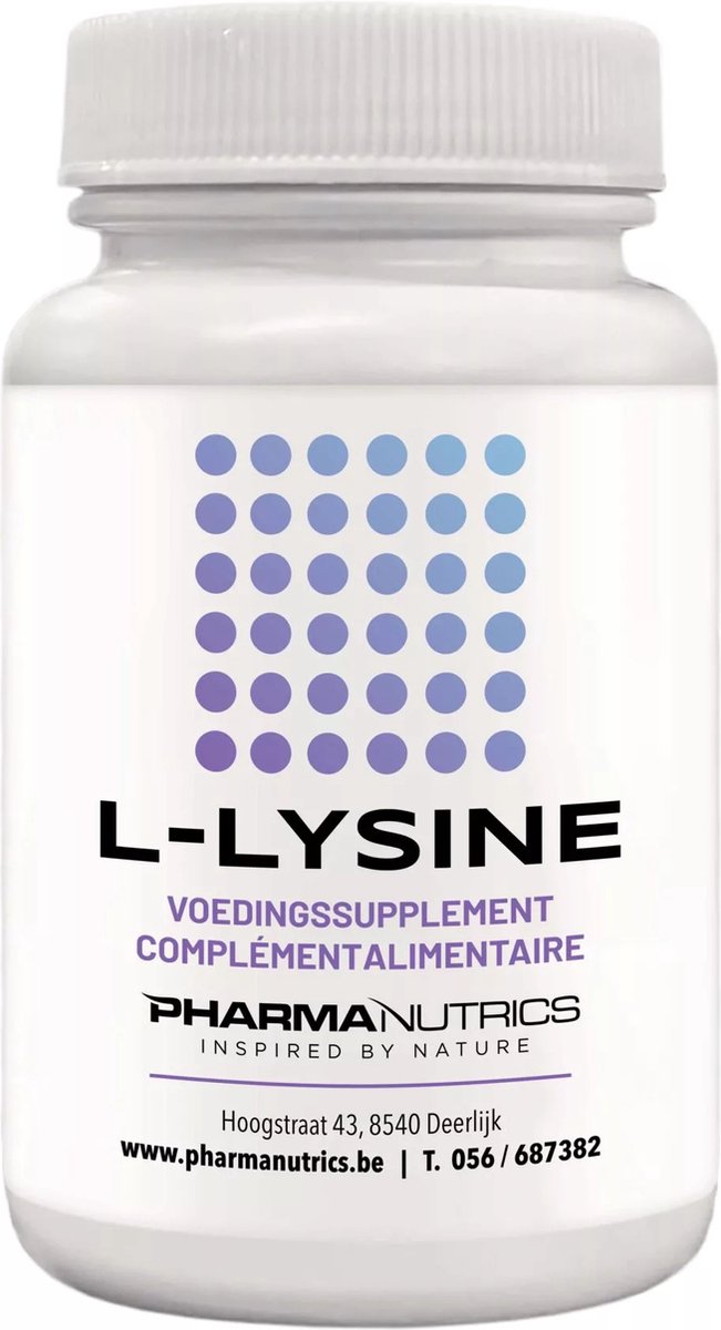 Goedkoopste L-LYSINE Pharmanutrics 60 v-caps - zuiver - Koortsblaasjes - Aften - Natuurlijk produkt