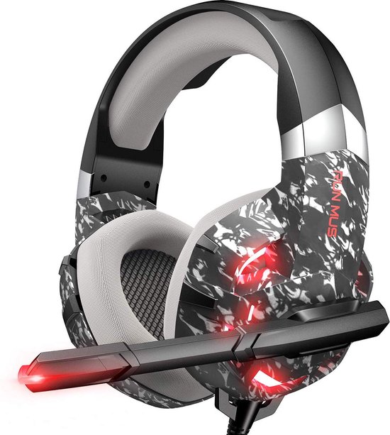 Krysenix PG3 RGB Wireless Gaming Headset für PS4, PS5, PC, 2,4 GHz 7.1 Surround Sound, Bluetooth