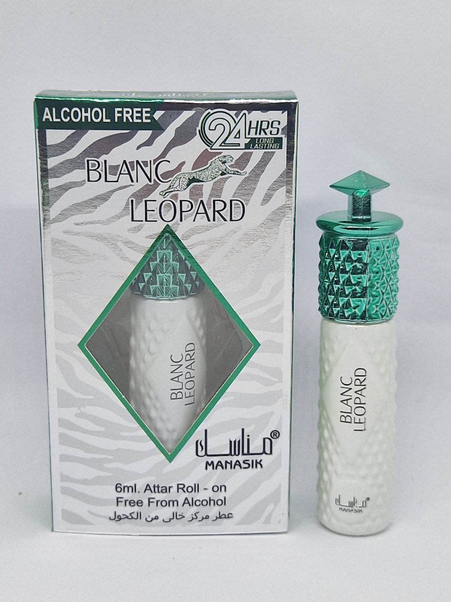 Blanc Leopard - 6ml roll on - Manasik - Alcohol Free