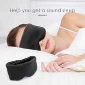 Masque de sommeil Lopoleis - Masque pour les yeux - Bouchons d'oreille pour le sommeil - 3D - 100% Blackout - Sommeil - Masque - Cadeau - Zwart
