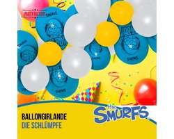 De smurfen - ballonnen slinger - 60 latex balonnen - ca. 4 meter