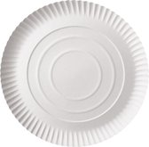 Assiette Pure, ronde, blanche, diamètre 236 cm, en karton, paquet de 100 pièces