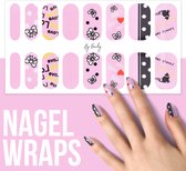 By Emily - Nagel wrap - Loving Bow | 16 stickers | Nail wrap | Nail art | Trendy | Design | Nagellakvrij | Eenvoudig | Nagel wrap | Nagel stickers | Folie | Zelfklevend | Sjablonen