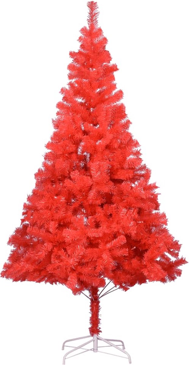 Prolenta Premium - Kunstkerstboom met standaard 180 cm PVC rood