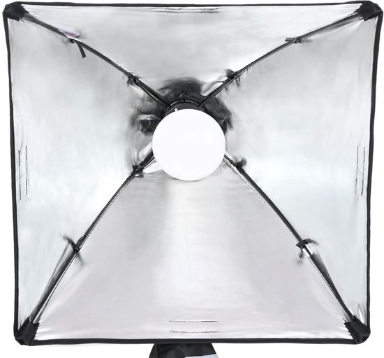 Kit d'Éclairage Softbox Professionnel, Lot de 2, 50x70 cm, Ampoule LED 45 W, 3000-6500 K, 3 Effets Éclairage Continus, Support Trépied, Télécommande, pour Studio, Photographie, Diffusion Direct | FR