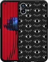Nothing Phone (1) Hoesje Zwart I See You - Designed by Cazy