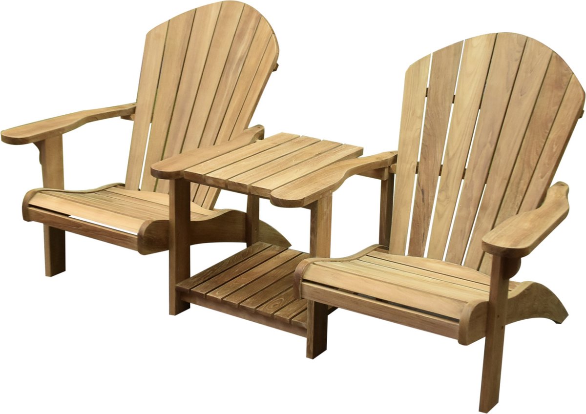 Canadian Twin teakhouten relax set