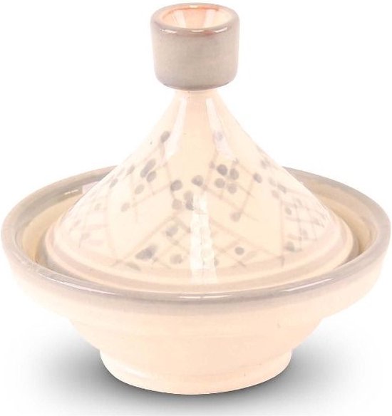 Tajine mini Grijs met Zerbia Motief