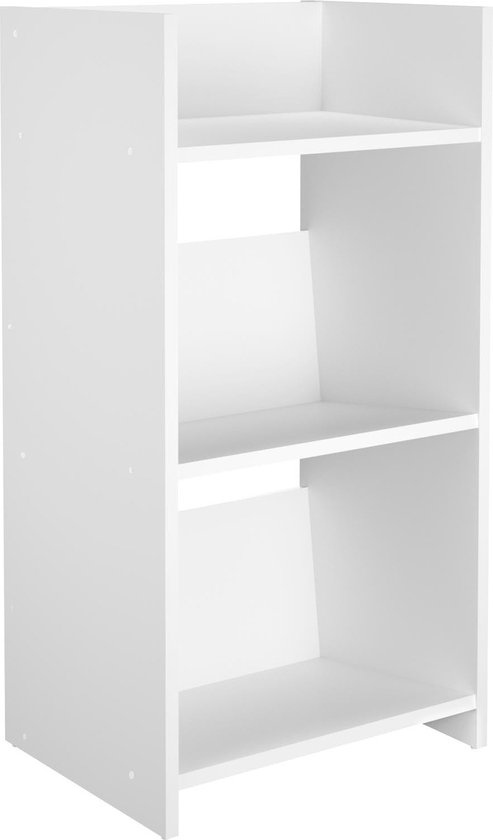 Sidetable Huub Wit - Vierkant - 50,1x38cm - Hoogte 96.7 cm