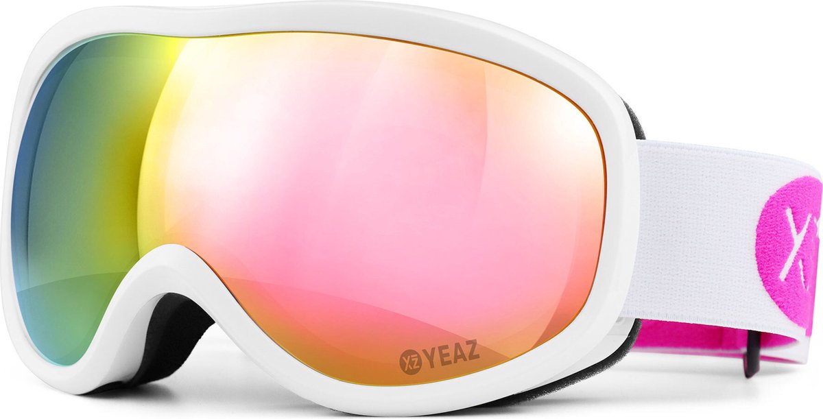 YEAZ STEEZE Ski- en snowboardbril roze/wit