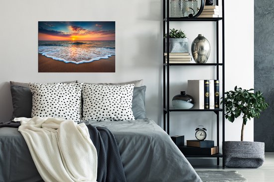 Affiche Plage - Mer - Coucher de soleil - 90x60 cm