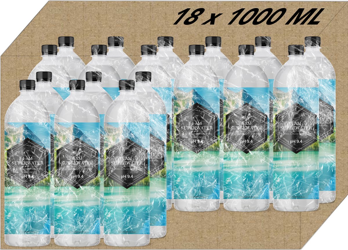 I am Superwater - 330ml PET x 12 - Acqua alcalina pH 9,4 - I am