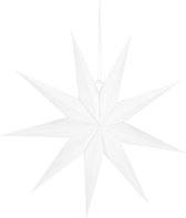 Étoile de Noël Springos - Papier - Pliable - 60 cm - Wit