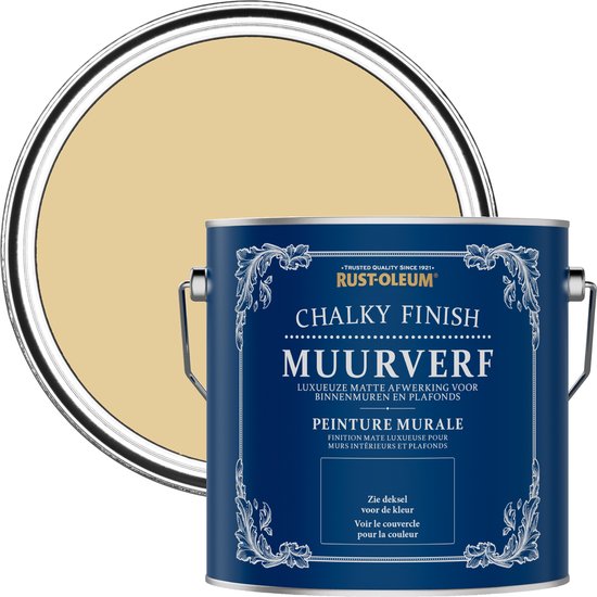 Peinture pour les murs au Finish crayeux jaune Rust-Oleum - Tempête de sable 2,5 L