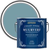 Rust-Oleum Blauw Chalky Finish Muurverf - Stille Oceaan 2,5L