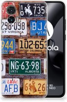 Hippe Hoesjes Motorola Edge 30 Neo Telefoon Hoesje Kentekenplaten