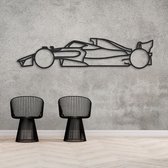 Formule 1 auto - Muurdecoratie Hout - Poster - Max Verstappen - Red Bull Racing - Groot  100*25 cm