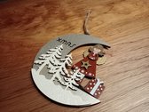 Kersthanger - Xmas - Kerstboomdecoratie - 3D-kerstdecoratie - Kerstboomhanger - 15 x 15 cm