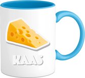 Kaas - grappig verjaardag kleding cadeau - eten teksten - Mok - Aqua