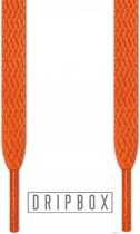 Sneaker Veters Neon Oranje 140cm | Shoe laces | Platte veters - DRIPBOX