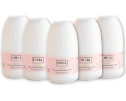 INCIA - 100% Natuurlijke Deodorant voor de Gevoelige Huid - 5 x 50 ml